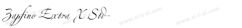 Zapfino Extra X Std字体转换